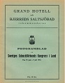 1933 - SKÅNES SF / LUND  KONGRESSTURNERING, Program